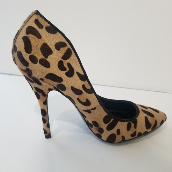 NWOT Steven Madden Leopard Calf Hair Pumps - Picture 4 of 11